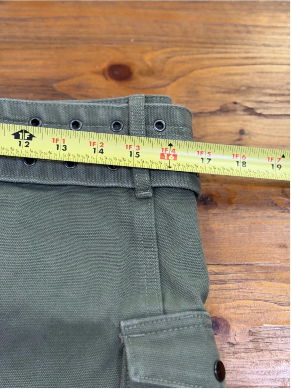Princess Polly Iconic Cargo Mini Skirt Khaki Size 6